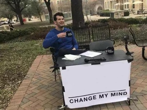 Change My Mind meme about Tea Drops