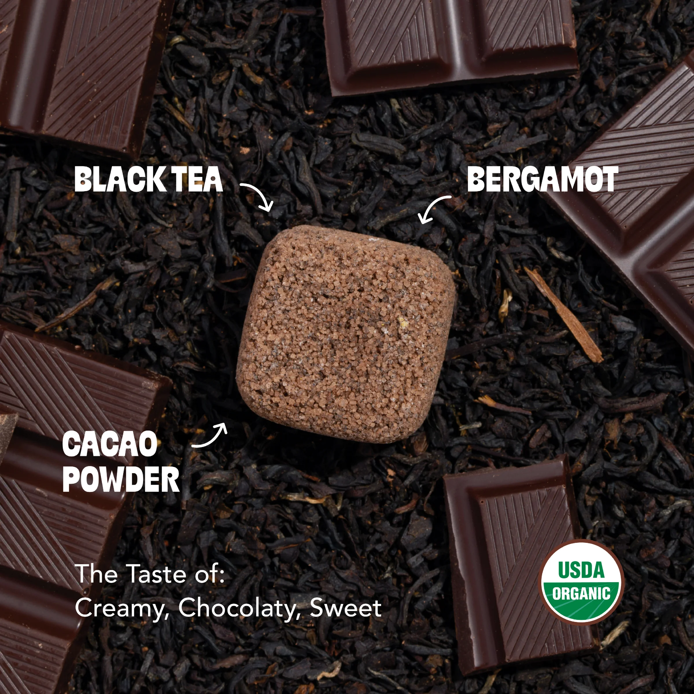 Chocolate Earl Grey Tea Drop on black tea and chocolate