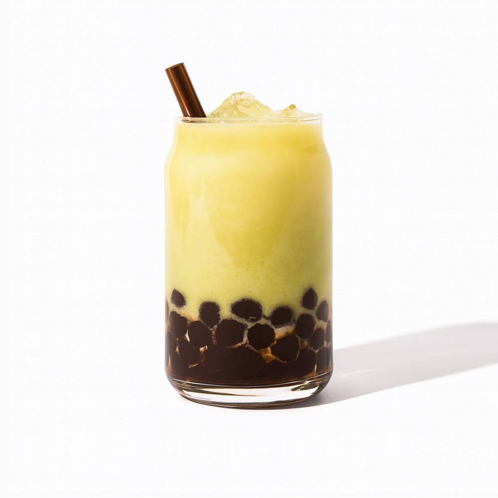 Strawberry Matcha Boba tea